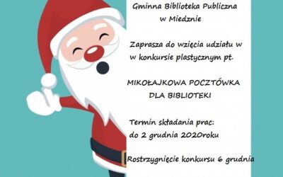 Konkurs plastyczny: Mikołajkowa pocztówka dla biblioteki