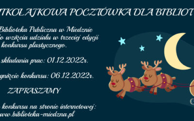 Mikołajkowa pocztówka dla biblioteki