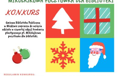 Mikołajkowa Pocztówka dla Biblioteki – KONKURS